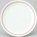 白鳳 粉引赤ライン 24cm皿