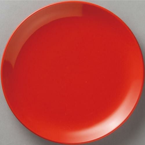 紅中華 メタ玉24cm皿赤10枚入