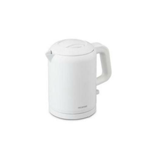 【家庭用/】【アイリス】電気ケトル 転倒湯漏れ防止機能付き IKET-800-W ホワイト アイリスオーヤマ/