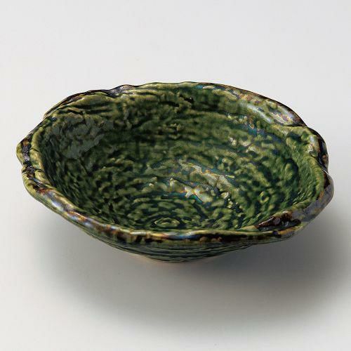 織部玉渕7.0鉢 21.5×19.5×6cm 039-149