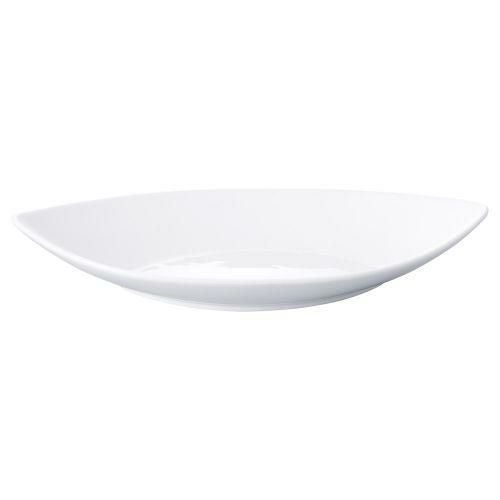 ルナホワイト舟型浅鉢(中) 37×17.8×6.3cm 489-039