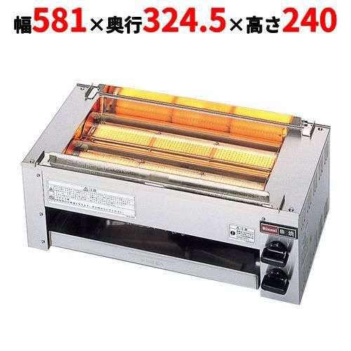 【3年保証】【リンナイ】ガスグリラー 遠赤外線 下火式 串焼 62号 RGK-62D 幅581×奥行324.5×高さ240(mm)