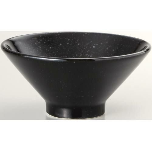 黒中華 切立ライス碗-中黒御影 10個入
