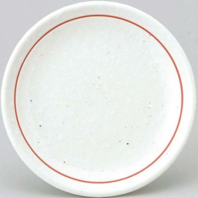 白鳳 粉引赤ライン 15cm皿