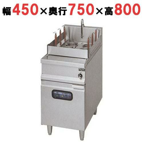 【マルゼン】電気式角槽型ラーメン釜 カゴ数6 MREK-047 幅450×奥行750×高さ800 バックガード高さ150mm