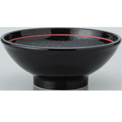 【玄 黒御影赤ライン 玉高台7.0丼 10個入  】/業務用/新品