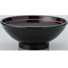 【玄 黒御影赤ライン 玉高台7.0丼 10個入  】/業務用/新品