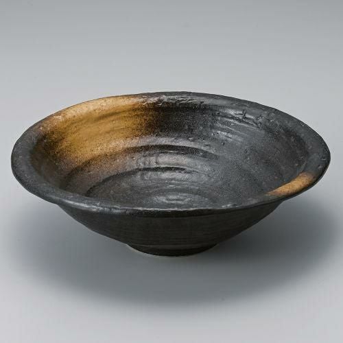 茶吹舞楕円大鉢 26×24×7.5cm 251-099