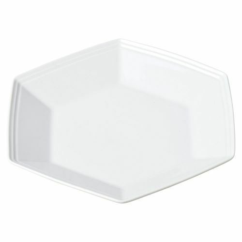 ホワイトヘキサゴン24cmプレート 23.8×21.5×3.2cm 487-069