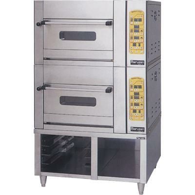 【マルゼン】ミニデッキオーブン×2+専用架台 MBDO-D5-2+MBK-S5 幅900(925)×奥行800×高さ1500(mm)