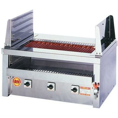 【業務用/新品】 ヒゴグリラー 二刀流 卓上式グリラー 3H-212YC 幅810×奥行550×高さ400mm 【送料無料】