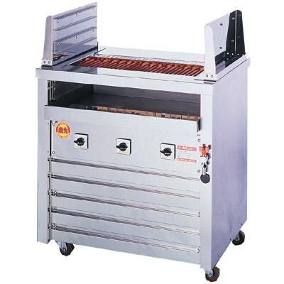 ヒゴグリラー 二刀流 床置式グリラー 三相200V 3H-212Y 幅810×奥行550×高さ850mm