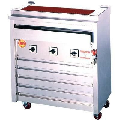 ヒゴグリラー 焼鳥大串 床置式グリラー 三相200V 3P-209X 幅760×奥行410×高さ850mm