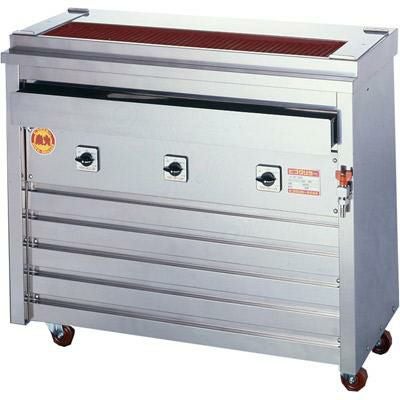 ヒゴグリラー 焼鳥大串 床置式グリラー 三相200V 3P-212X 幅960×奥行410×高さ850mm