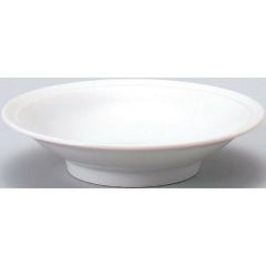 白中華 リム高台5寸皿