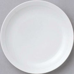 白中華 リム高台9寸皿