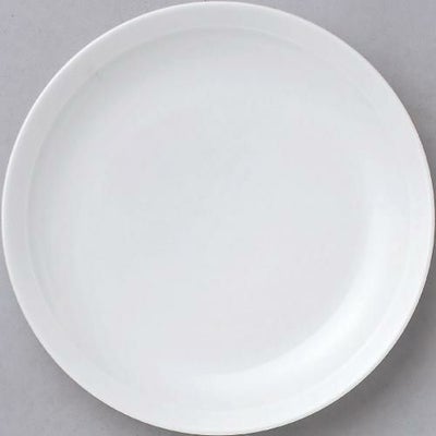 白中華 リム高台9寸皿