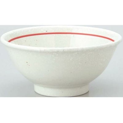 白鳳 粉引赤ライン 反4.8碗