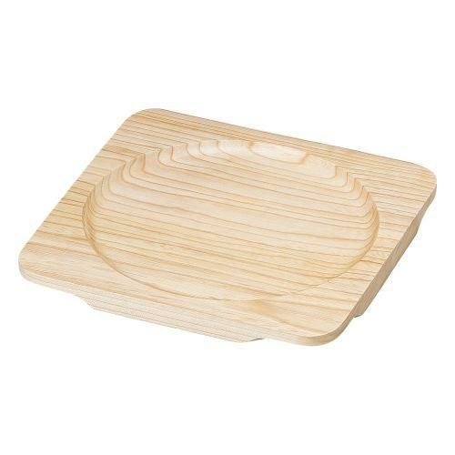 白木正角木台Gφ190 22×22×H1.5cm 390-269