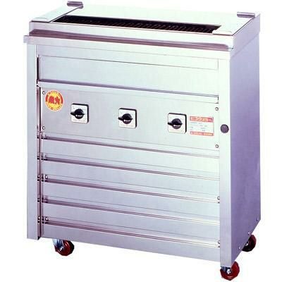 ヒゴグリラー 焼鳥専用 床置式グリラー 三相200V 3P-206K 幅760×奥行410×高さ850mm