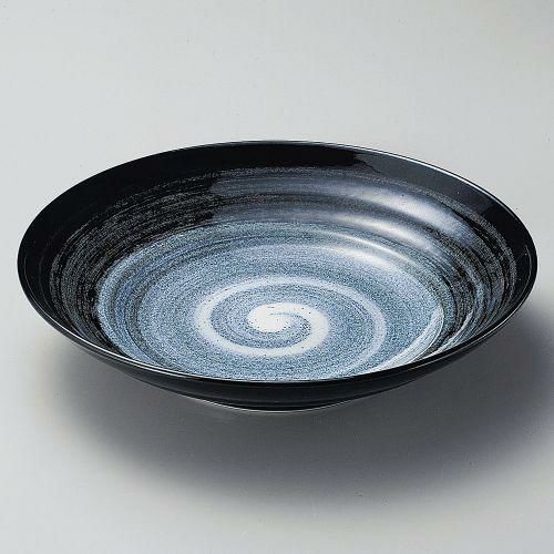 玄潮ミツワ9.5盛皿 φ29×6.1cm 247-109