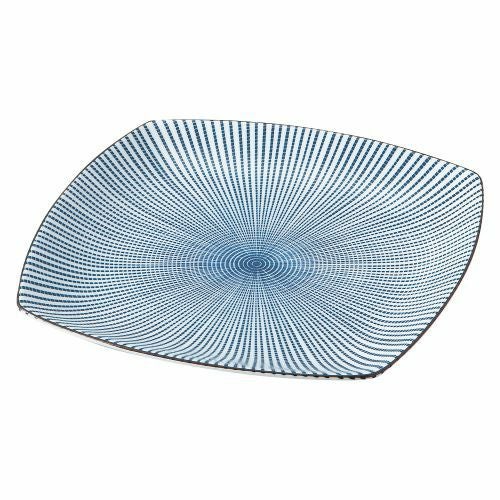 千段十草四角大皿 23.2×23.2×2.8cm 416-289