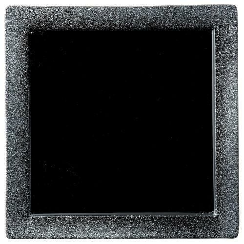 コスモ(シルバー)スクエア24cm皿 24×24×1.8cm 463-049