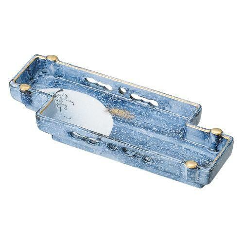 風月京橋突出皿 24.3×9.5×3.5cm 128-069