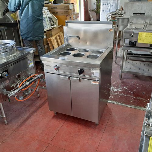 業務用/新品】【ニチワ】IHゆで麺器 幅550×奥行600×高さ800 [MNB-550NH