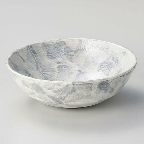 白刷毛タタキ盛鉢 φ19×6.5cm 256-139