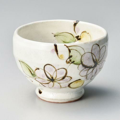 粉引きライラック小花ゆとり碗 φ10×7cm(320cc) 367-139