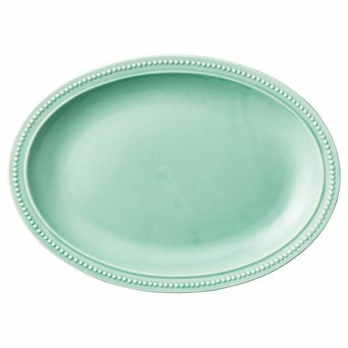 グリーンリムドット27オーバル 27×19.5×3cm 467-049