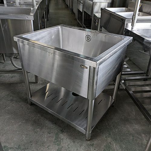 中古】一槽シンク 幅750×奥行600×高さ800 【送料別途見積】【業務用