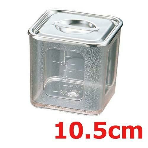 UK ポリカーボネイト 角型キッチンポット(目盛付)10.5cm/ /小物送料対象商品