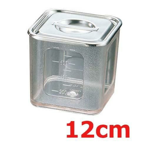 UK ポリカーボネイト 角型キッチンポット(目盛付)12cm/ /小物送料対象商品