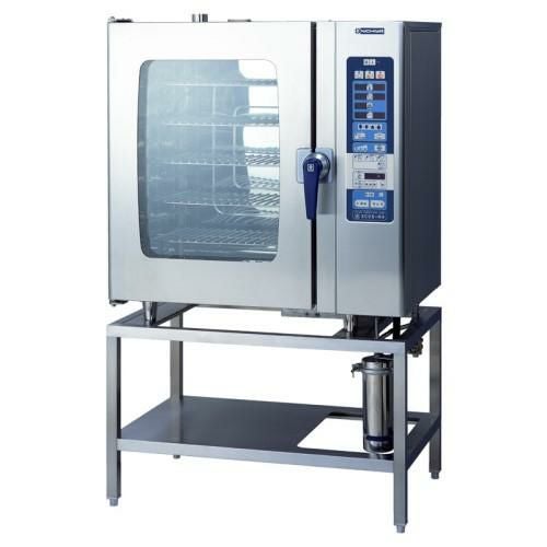 SCOS-1010RH-L(R) 【ニチワ電機】電気スチームコンベクションオーブン 架台付 幅1035×奥行655×高さ1655mm (50/60Hz)