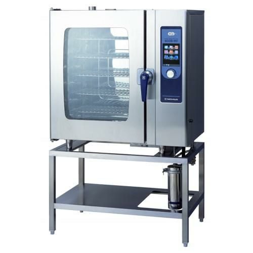 SCOS-1010RY-L(R) 【ニチワ電機】電気スチームコンベクションオーブン 架台付 幅1035×奥行655×高さ1655mm (50/60Hz)