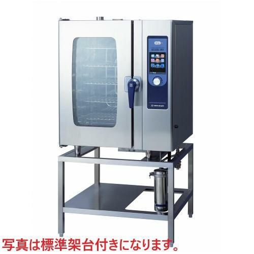SCOS-101RY-LOS(ROS) 【ニチワ電機】電気スチームコンベクションオーブン 架台棚受け(8段)付 幅900×奥行800×高さ1655mm (50/60Hz)