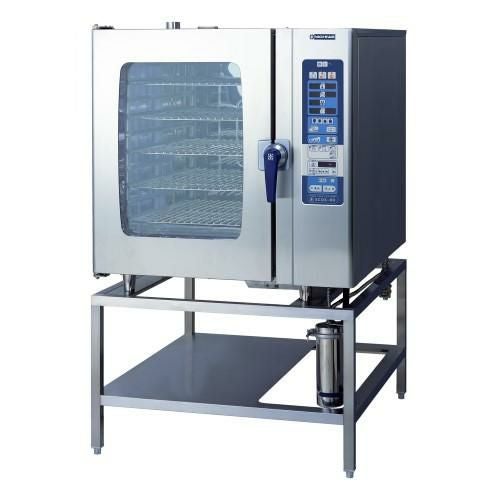 SCOS-1020RH-L(R) 【ニチワ電機】電気スチームコンベクションオーブン 架台付 幅1050×奥行980×高さ1655mm (50/60Hz)