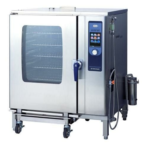 SCOS-1220RY-L(R) 【ニチワ電機】電気スチームコンベクションオーブン 架台付 幅1125×奥行1025×高さ1365mm (50/60Hz)