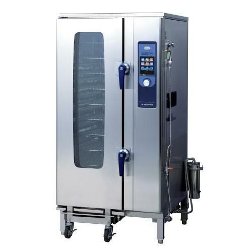 SCOS-201RY-L(R) 【ニチワ電機】電気スチームコンベクションオーブン 架台付 幅920×奥行840×高さ1885mm (50/60Hz)
