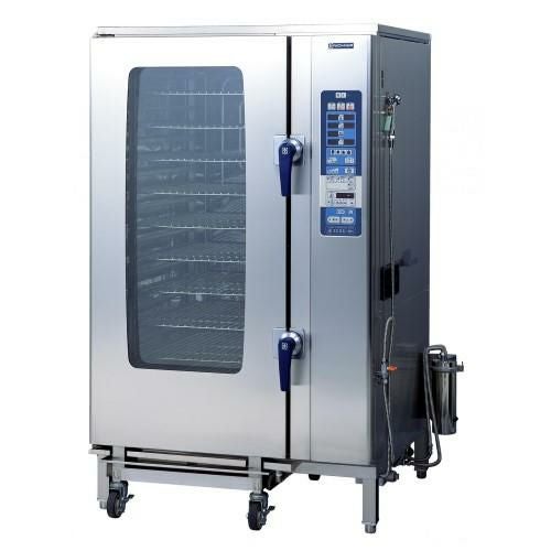 SCOS-2020RH-L(R) 【ニチワ電機】電気スチームコンベクションオーブン 架台付 幅1125×奥行1025×高さ1885mm (50/60Hz)