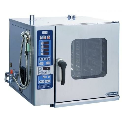 SCOS-523RL-R 【ニチワ電機】電気スチームコンベクションオーブン 卓上タイプ 幅680×奥行650×高さ620mm (50/60Hz)