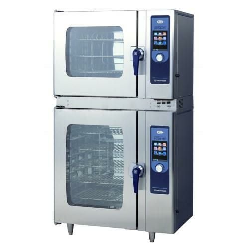 SCOS-61010RY-L(R) 【ニチワ電機】電気スチームコンベクションオーブン 架台付 幅1035×奥行750×高さ1865mm (50/60Hz)