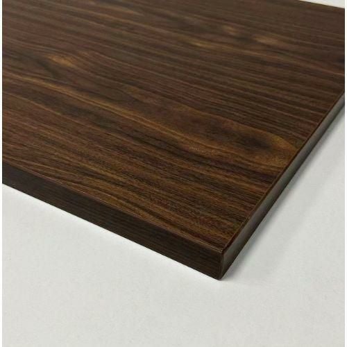 メラミン樹脂エッジ天板 ウォールナット調 【テンポスオリジナル】 幅550×奥行600(mm) 1年保証/