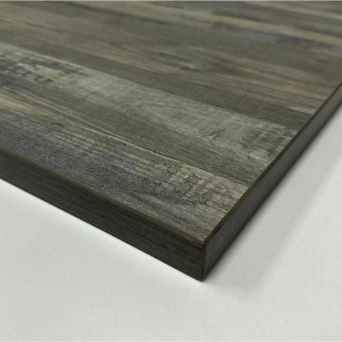 メラミン樹脂エッジ天板 古材調 【テンポスオリジナル】 幅550×奥行600(mm) 1年保証/