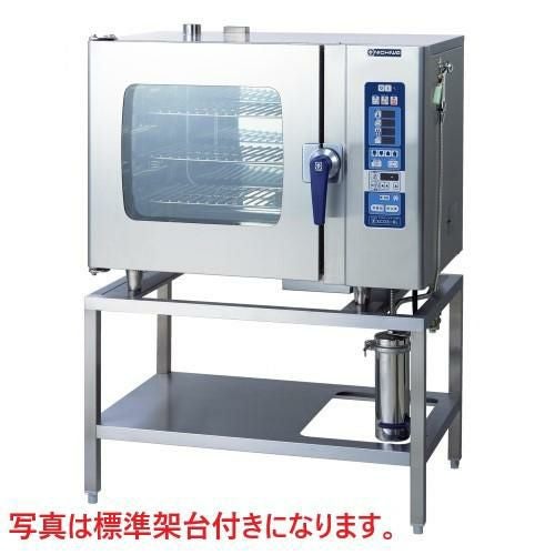 SCOS-610RL-LCS(RCS) 【ニチワ電機】電気スチームコンベクションオーブン 観音扉[棚受け(8段)]付 幅1035×奥行655×高さ1395mm (50/60Hz)