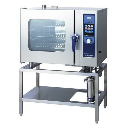 SCOS-610RY-L(R) 【ニチワ電機】電気スチームコンベクションオーブン 架台付 幅1035×奥行655×高さ1395mm (50/60Hz)