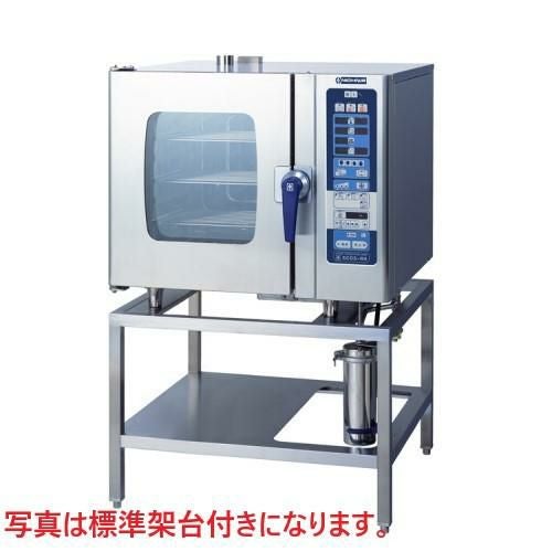 SCOS-61RHC-LCS(RCS) 【ニチワ電機】電気スチームコンベクションオーブン 観音扉[棚受け(8段)]付 幅900×奥行800×高さ1395mm (50/60Hz)