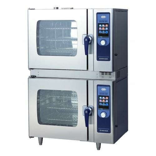 SCOS-6610RY-L(R) 【ニチワ電機】電気スチームコンベクションオーブン 架台付 幅1035×奥行750×高さ1605mm (50/60Hz)